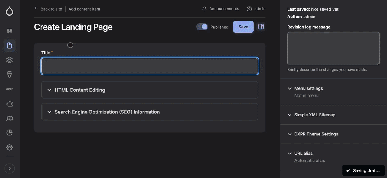 DXPR AI Page Builder Creating a Responsive Landing Page in 30 secdonds