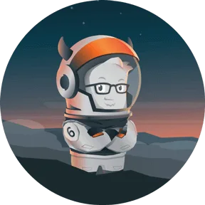Foundation's Yeti mascot in a space helmet inside a round dark-blue badge, the project image on drupal.org