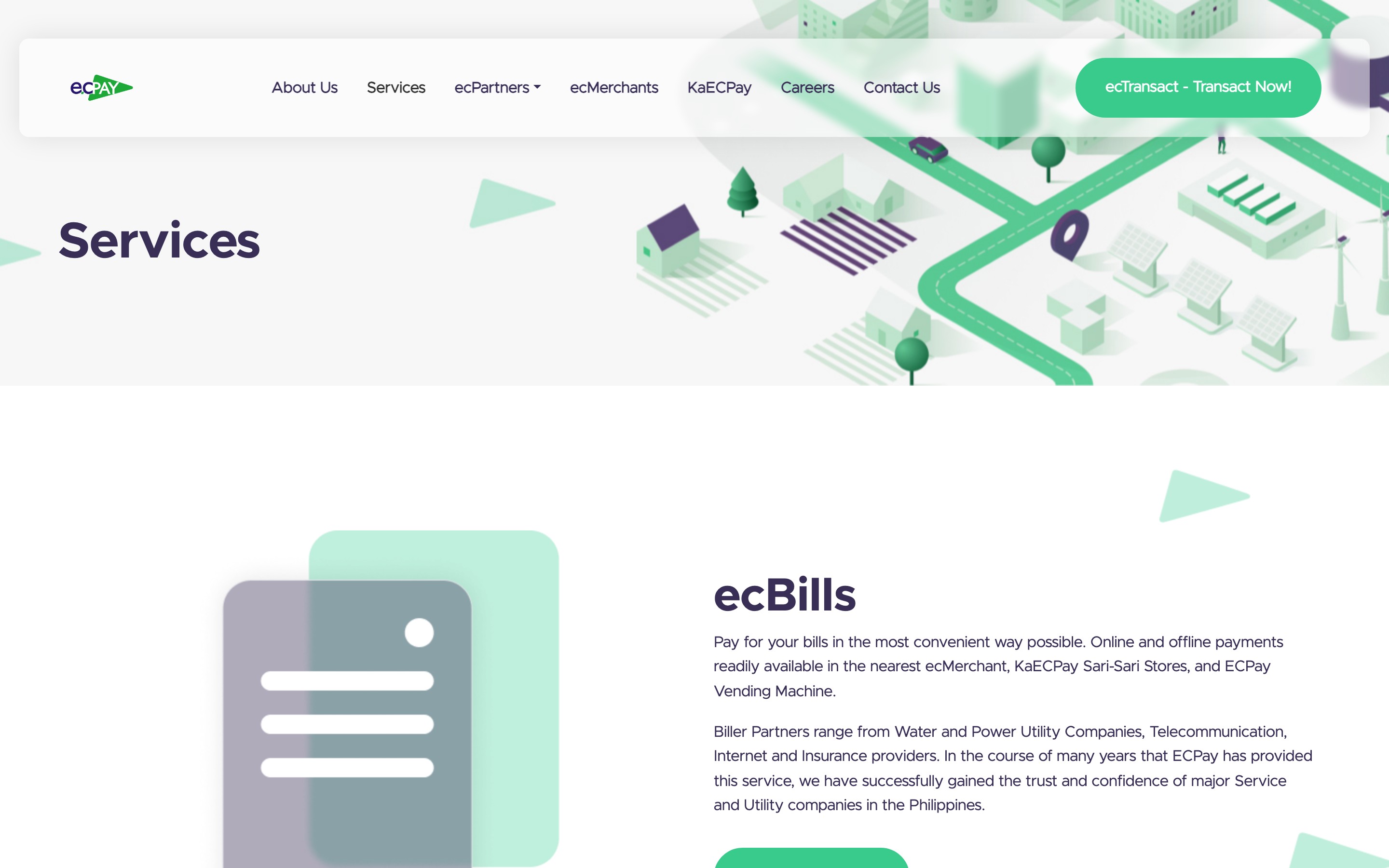 ECPay partner network information