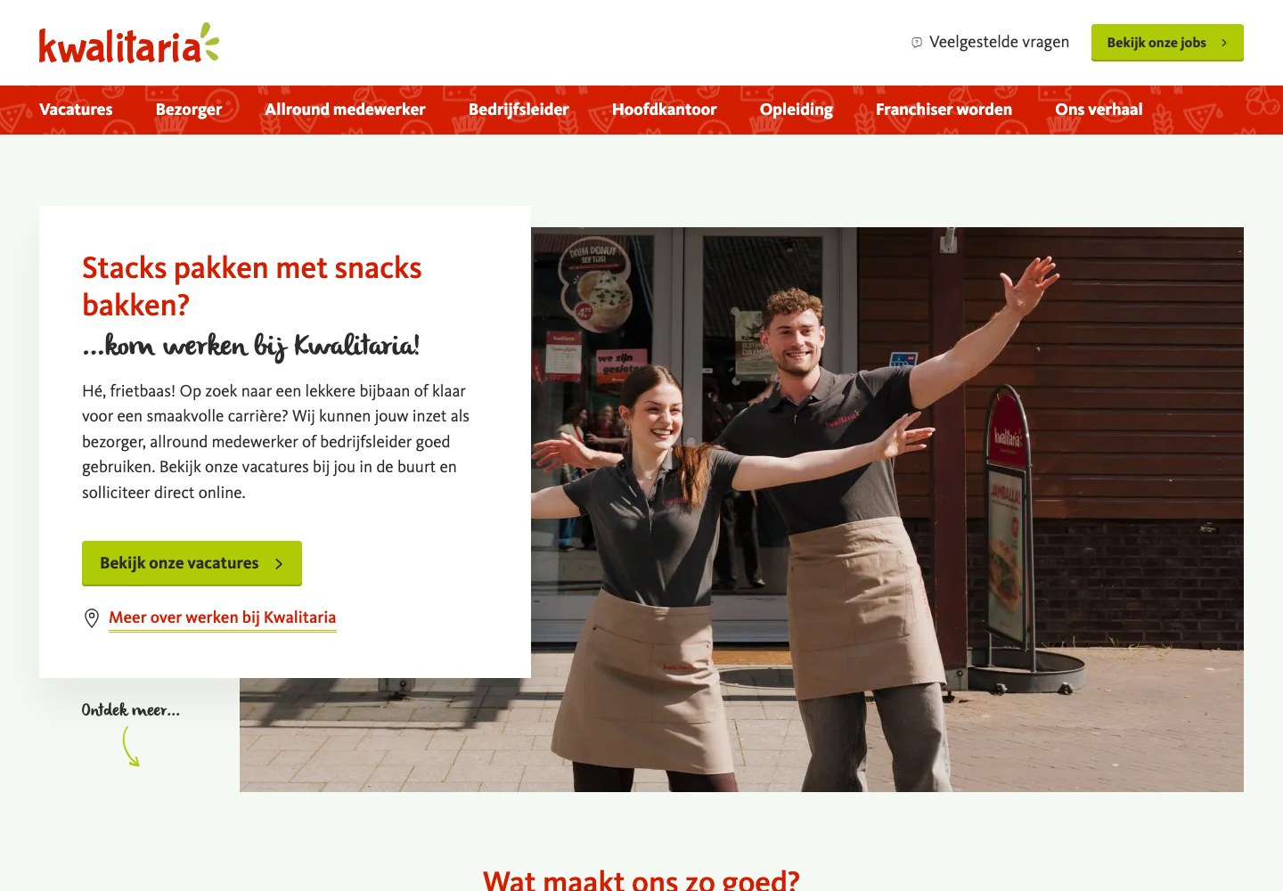 Kwalitaria: careers webpage
