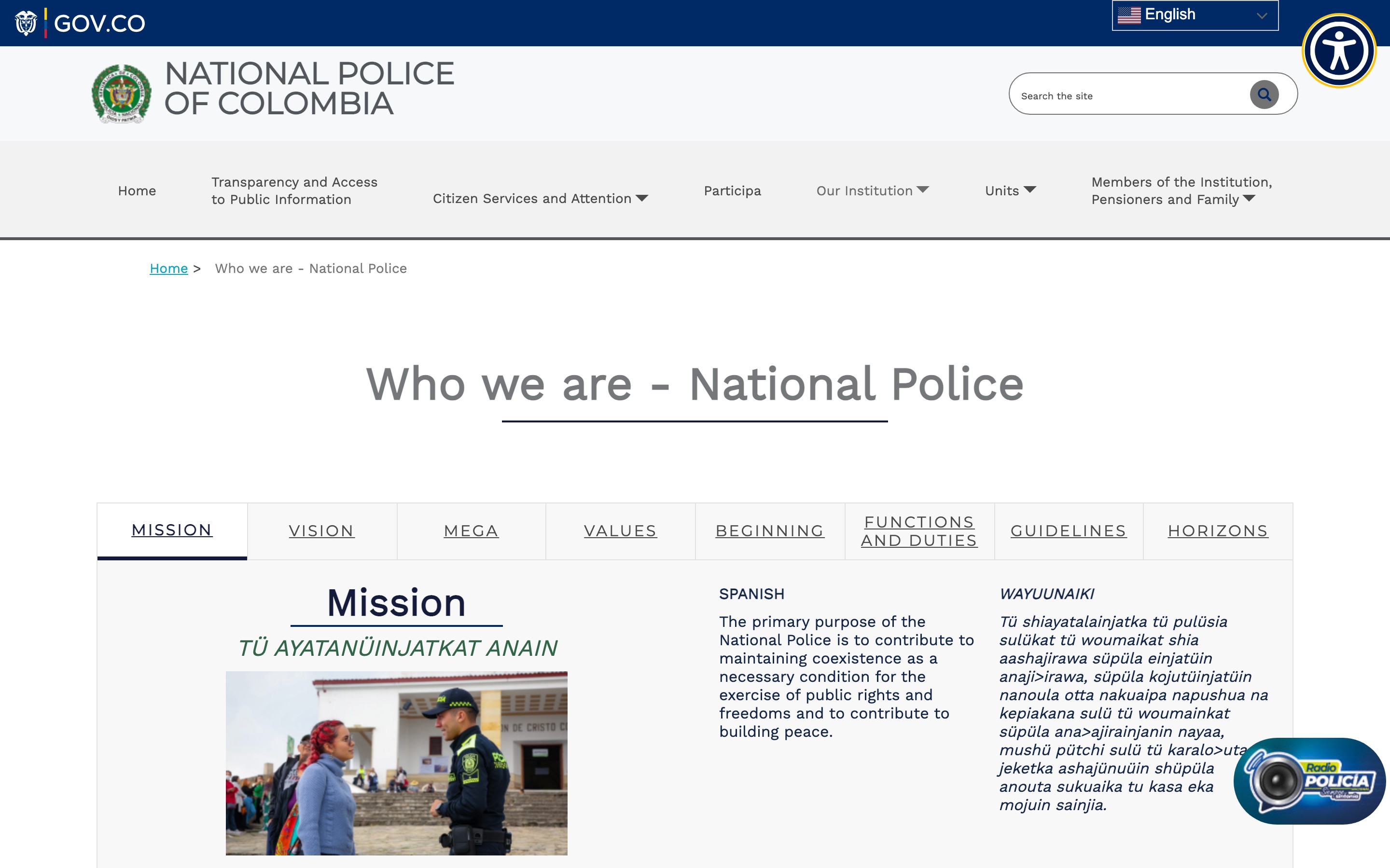 Polic&iacute;a Nacional safety campaign content