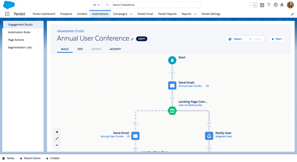 Pardot Screenshot