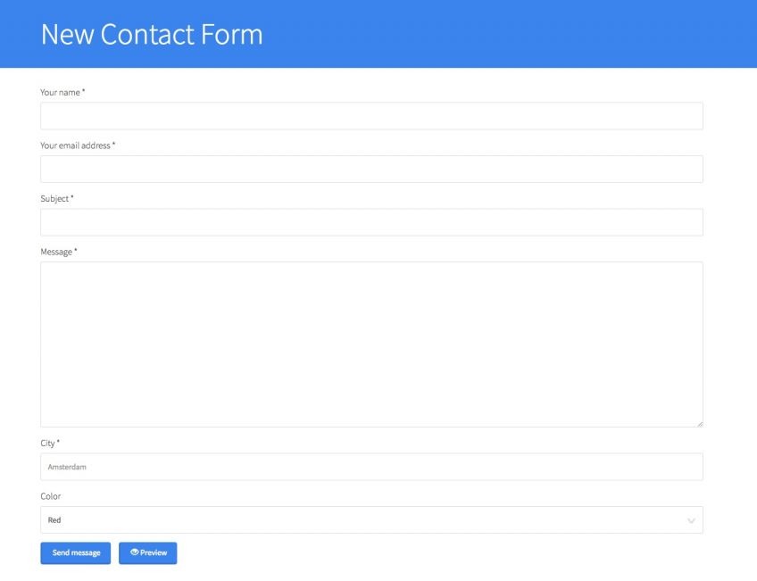 Drupal 8 Contact Module