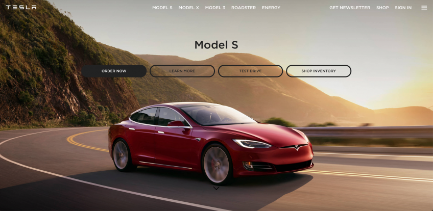 Tesla Website