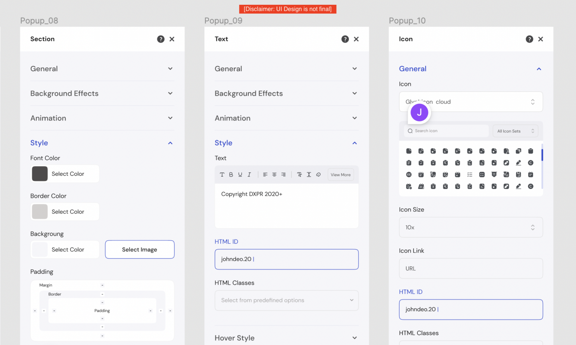 DXPR Builder 2.0.0 design concept