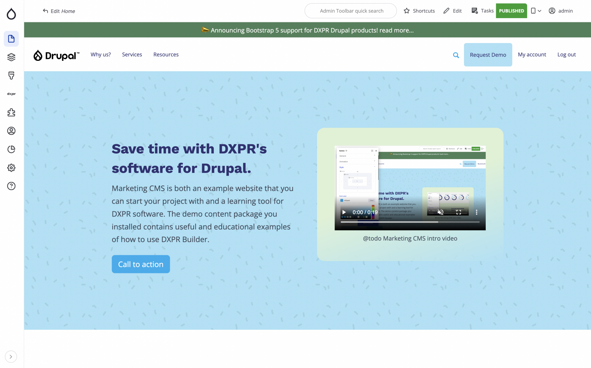 Sooper Drupal Themes: Wow your Drupal editors with DXPR Marketing CMS, now on Drupal 10 and Bootstrap 5!