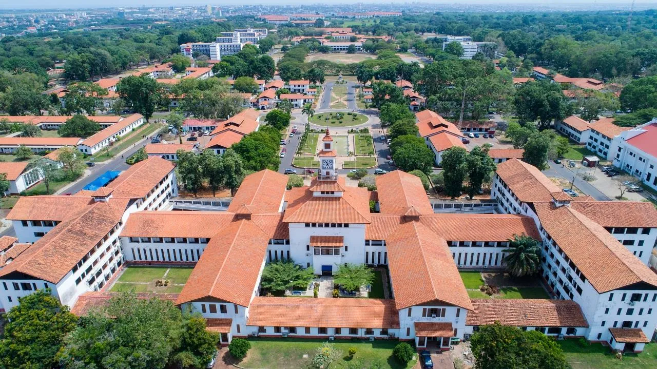Aerial view of the University of Ghana campus