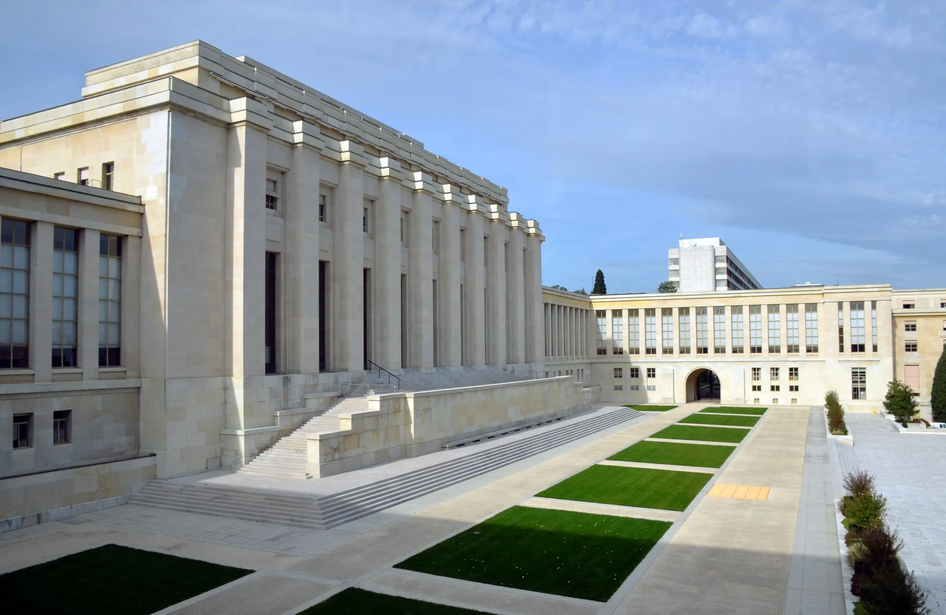 Palais des Nations in Geneva, home of the UN Human Rights Office